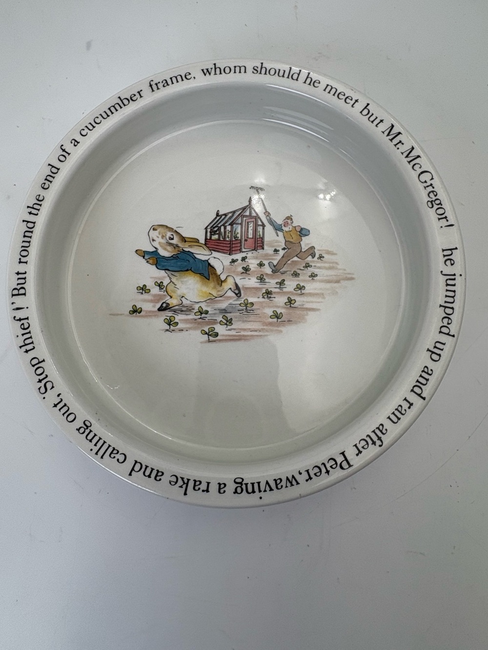 Vintage Wedgwood Beatrix Potter Peter Rabbit Ceramic Child’s Bowl
